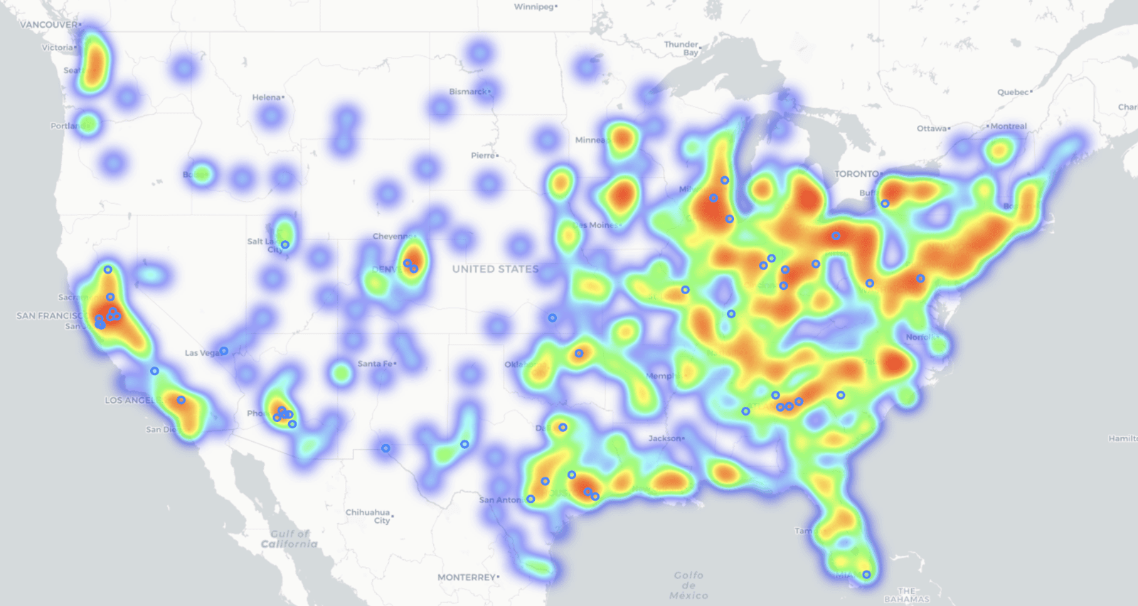 NextStep Logistics Pickup/Delivery Heatmap